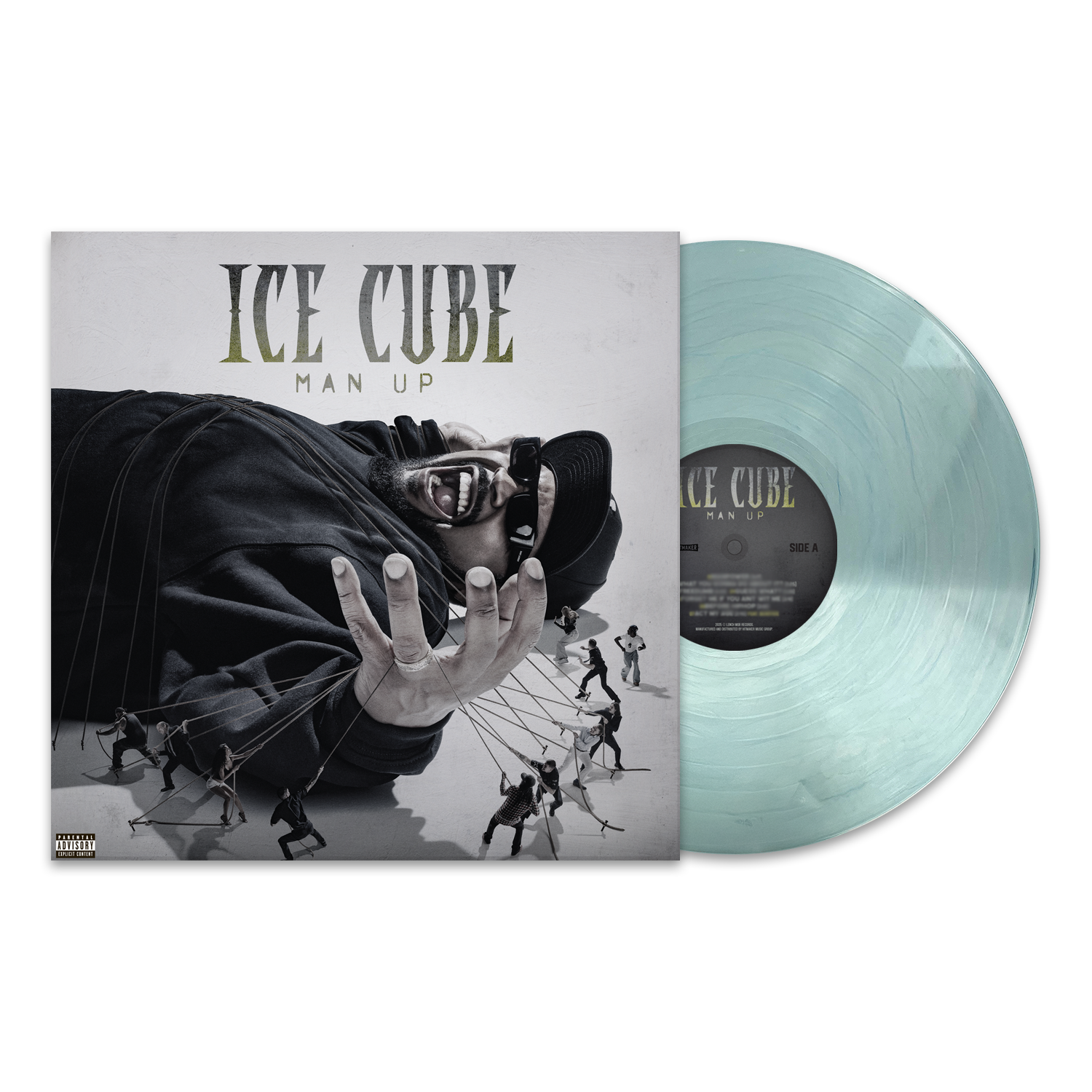 Man Up Vinyl - Clear Aqua