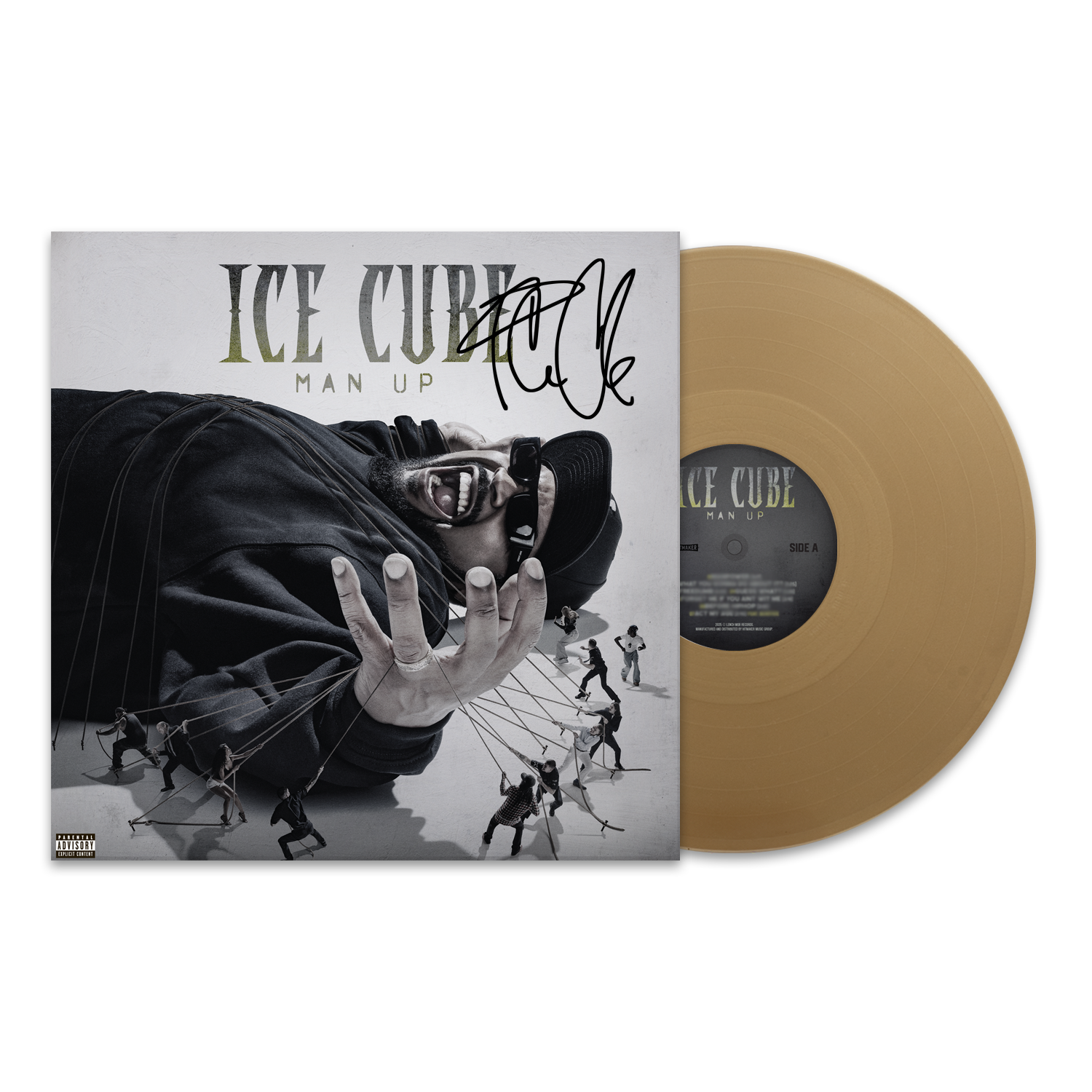 Man Up Autographed Vinyl - Gold